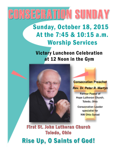 Consecration Sunday 2015